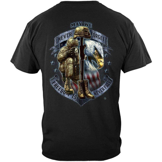 Freedom Is Never Free T-Shirt - Military Republic
