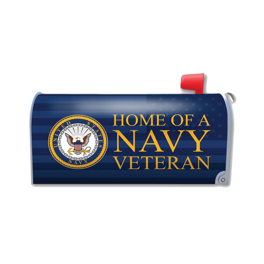 United States Navy Home of a Navy Veteran Mailbox Cover Magnet (21" x 18.38") - Military Republic