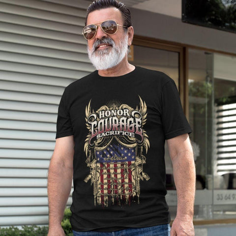 Honor Courage Sacrifice T-Shirt - Military Republic