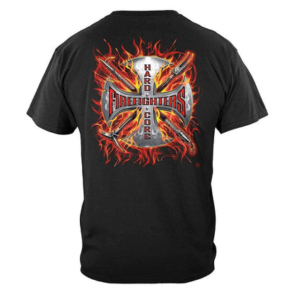 United States Hard Core Firefighter Premium T-Shirt - Military Republic