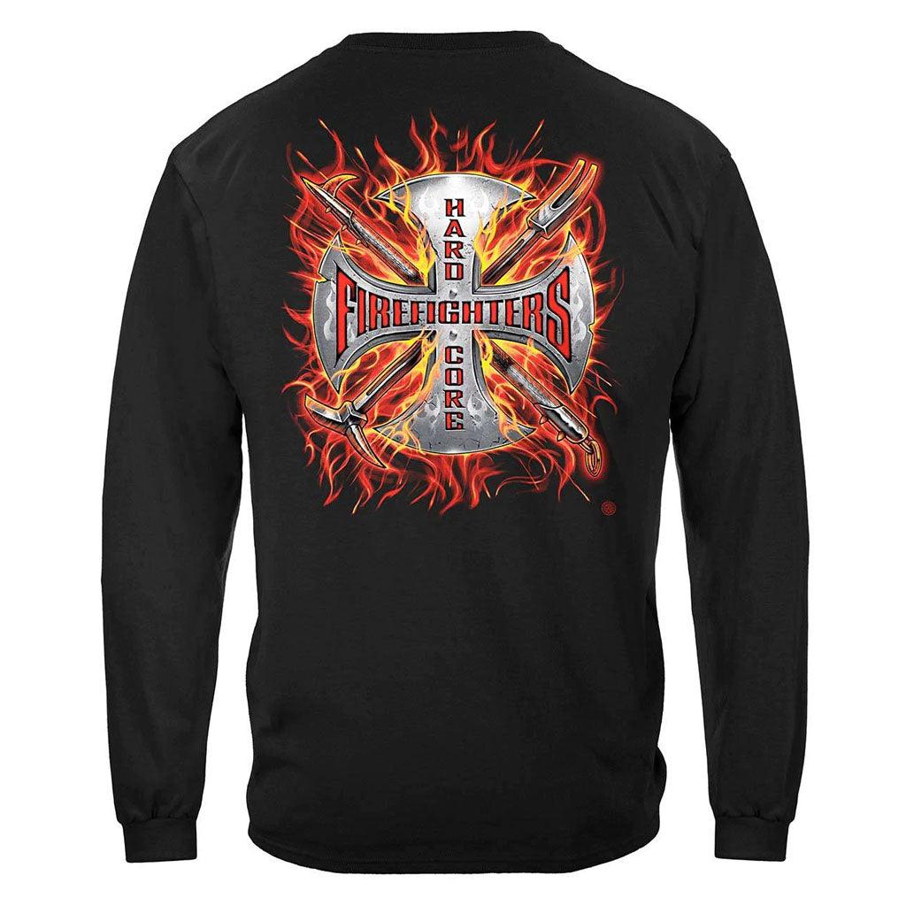 United States Hard Core Firefighter Premium Long Sleeve - Military Republic