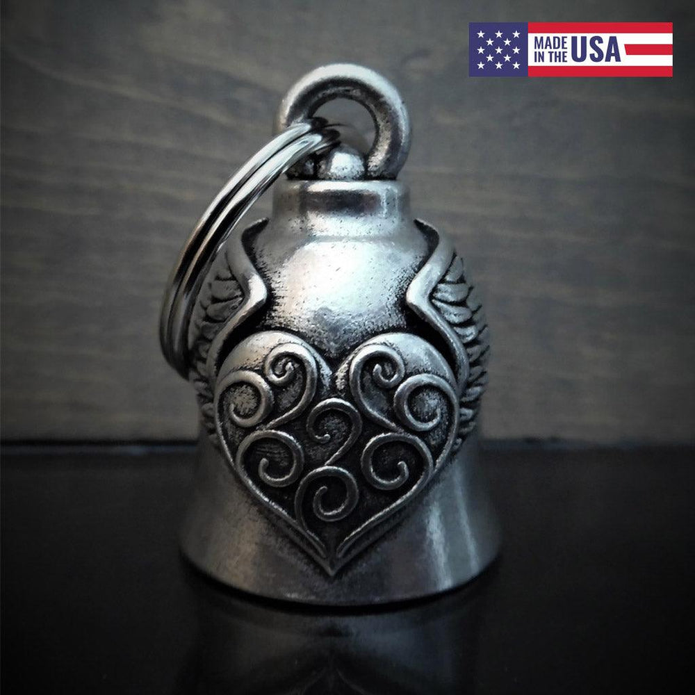 Heart Wing Motorcycle Guardian Bell - Military Republic