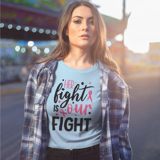 Her Fight Is Your Fight T-shirt - Military Republic