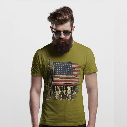 I Will Not Apologize For My Heritage T-shirt - Military Republic