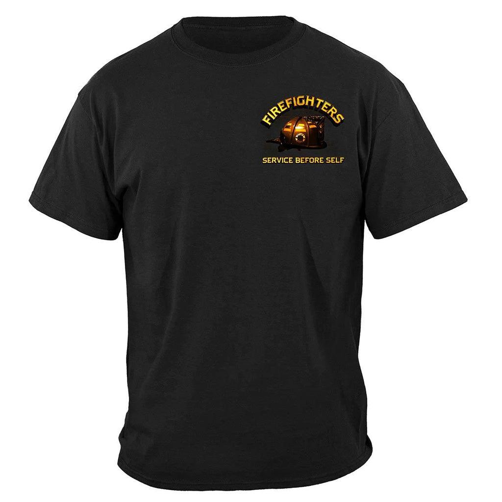 United States Elite Home Is Where You Hang Your Hat Firefighter Premium T-Shirt - Military Republic