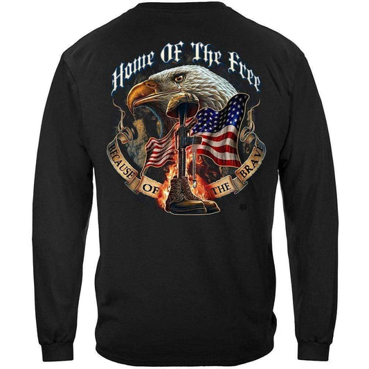 Home Of The Free Premium Long Sleeve - Military Republic