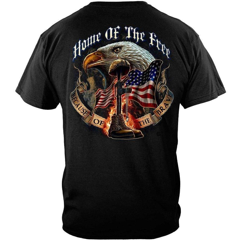 Home Of The Free Premium Long Sleeve - Military Republic