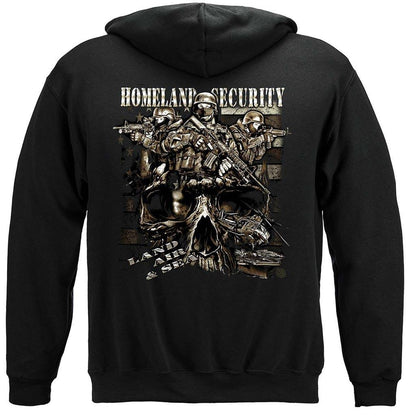 Homeland Security Land Air and Sea Premium T-Shirt - Military Republic