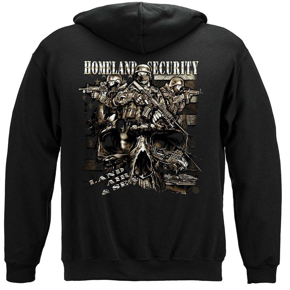 Homeland Security Land Air and Sea Premium T-Shirt - Military Republic