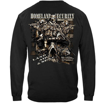 Homeland Security Land Air and Sea Premium T-Shirt - Military Republic
