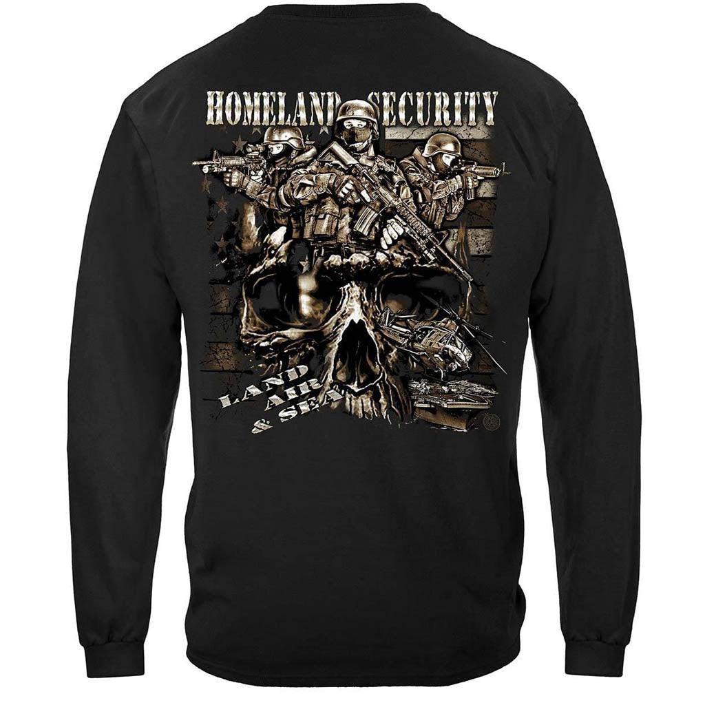 Homeland Security Land Air and Sea Premium Hoodie - Military Republic