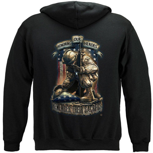 Honor Our Heroes - Remember their Sacrifice Hoodie - Military Republic