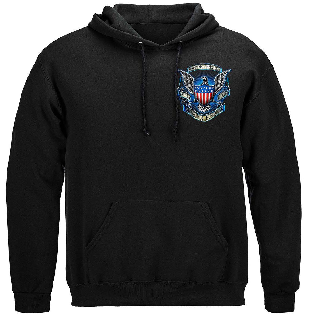 One Percent Merch Honor The 1 Percent T-Shirt – Military Republic
