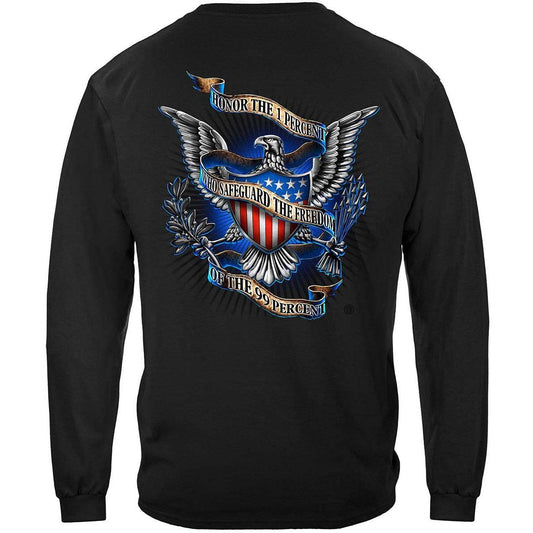 Honor The 1 Percent Long Sleeve - Military Republic