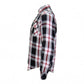 Hot Leathers Armored Red and White Flannel Jacket - Military Republic