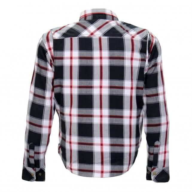 Hot Leathers Armored Red and White Flannel Jacket - Military Republic