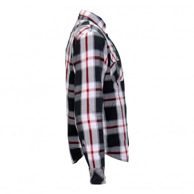 Hot Leathers Armored Red and White Flannel Jacket - Military Republic