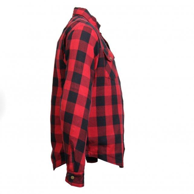 Hot Leathers Red and Black Armored Flannel Jacket - Military Republic