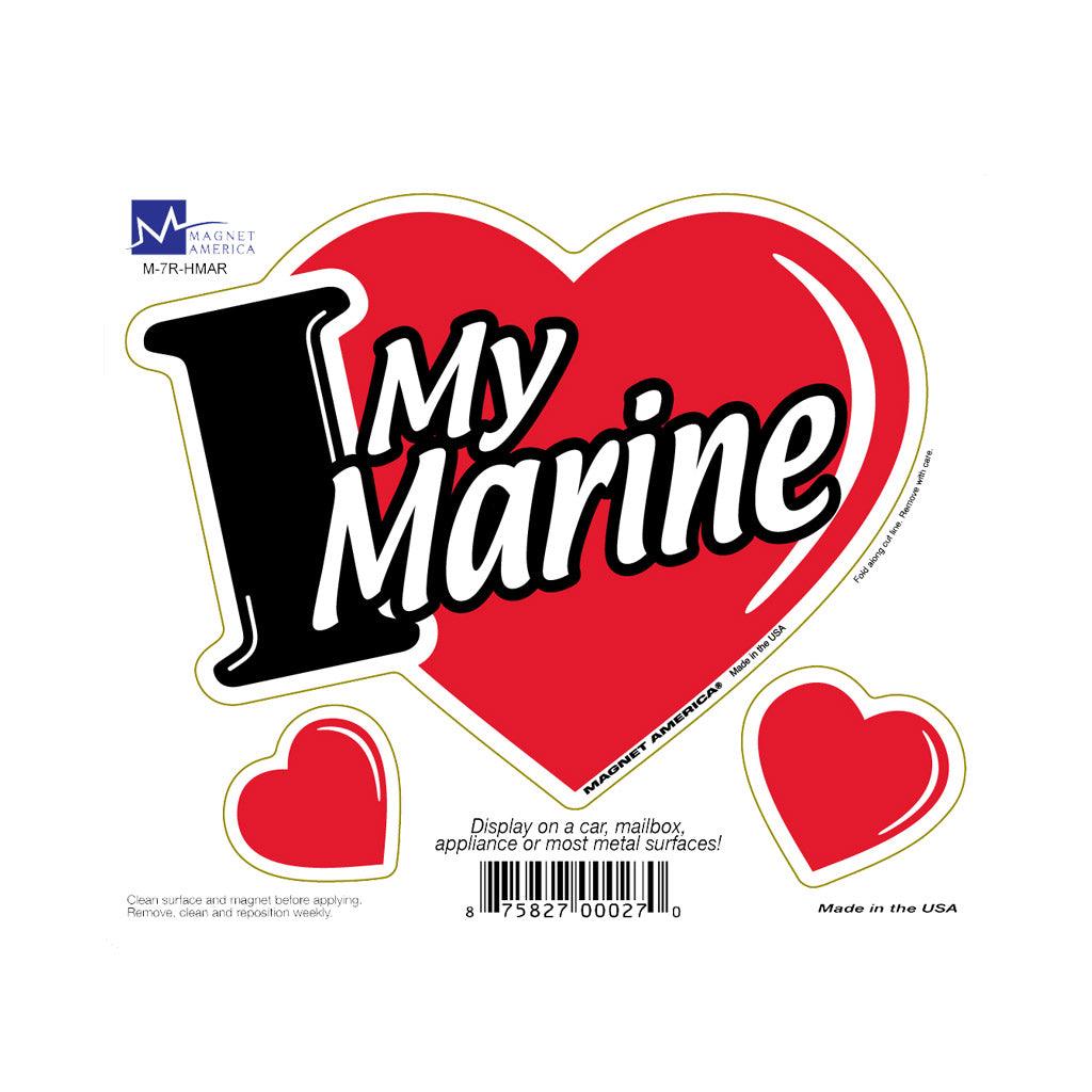 United States Marines I love my Marin 3 in 1 Magnet (5.75" x 5") - Military Republic