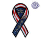 United States Patriotic In God we Trust 2 in 1 Ribbon Magnet (3.88" x 8") - Military Republic