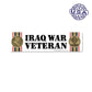 United States Veteran Iraq War Veteran Bumper Strip Magnet (10.88" x 2.88") - Military Republic