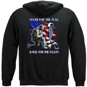 I Stand For The Flag Kneel For The Fallen Premium T-shirt - Military Republic
