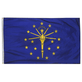 Indiana State Nylon Outdoors Flag- Sizes 2' to 10' Length - Military Republic