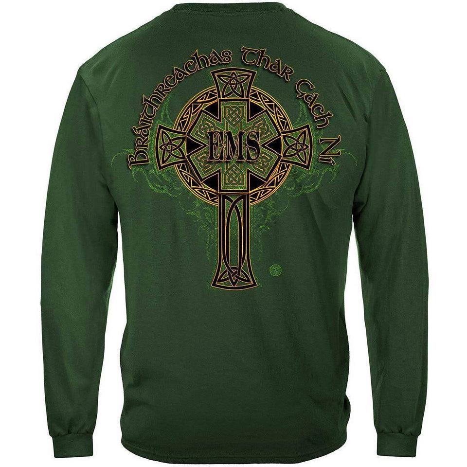 Irish EMS Gold Cross Premium T-Shirt - Military Republic
