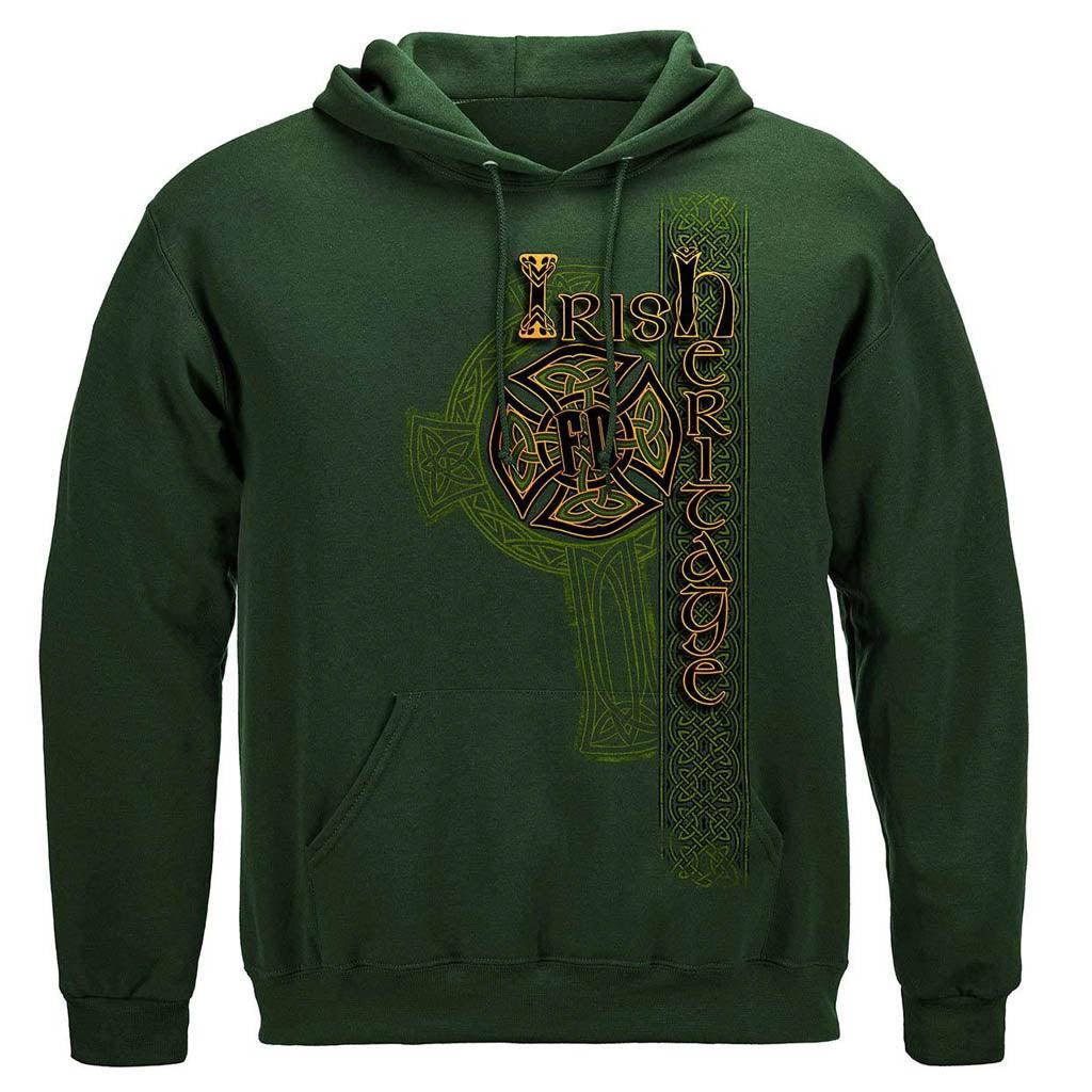 United States Irish Firefighter Gold Cross Premium Long Sleeve - Military Republic