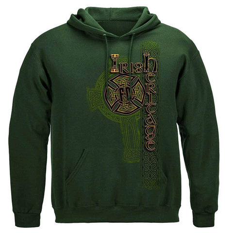 United States Irish Firefighter Gold Cross Premium Hoodie - Military Republic