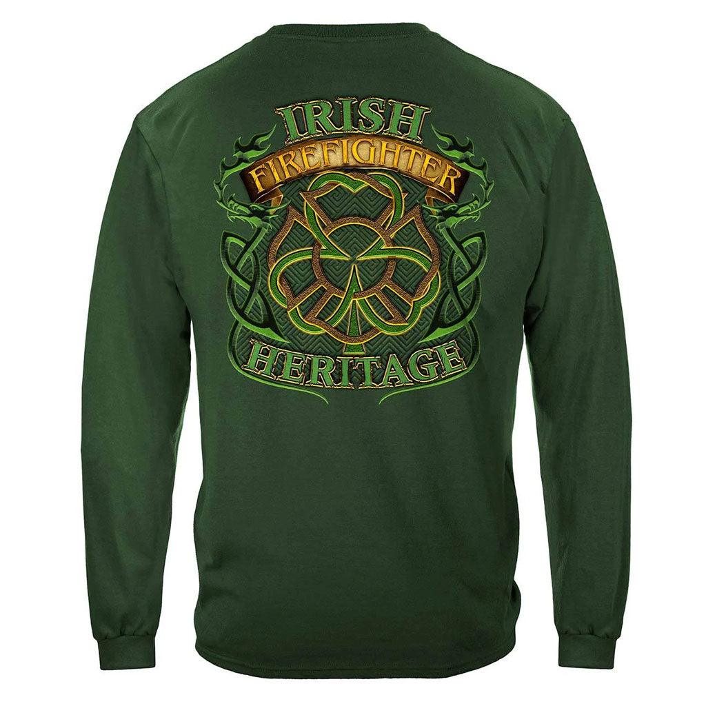 United States Irish Firefighter Premium T-Shirt - Military Republic