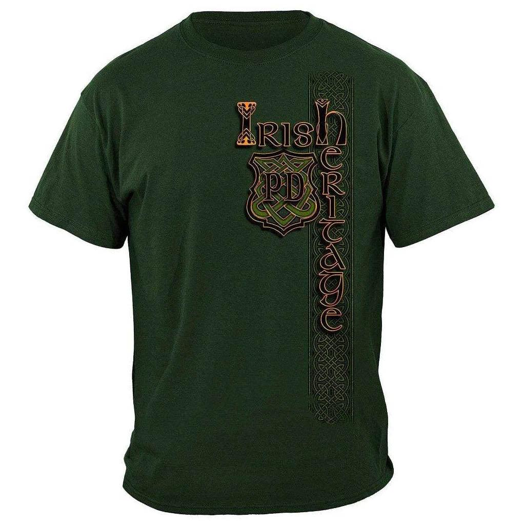 United States Irish Police Gold Cross Premium T-Shirt - Military Republic