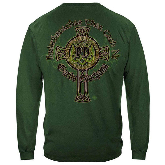 United States Irish Police Gold Cross Premium Long Sleeve - Military Republic