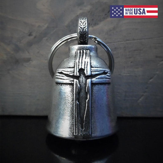 Jesus Cross Motorcycle Guardian Bell - Military Republic