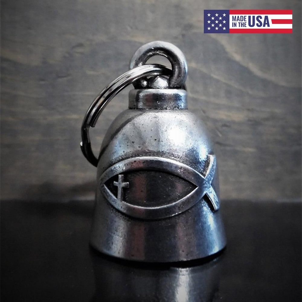 Jesus Fish Motorcycle Guardian Bell - Military Republic