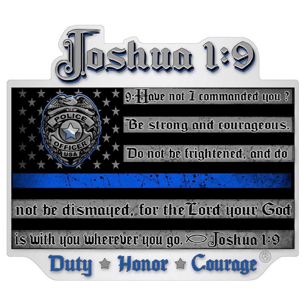 Joshua 1:9 Premium Reflective Decal - Military Republic