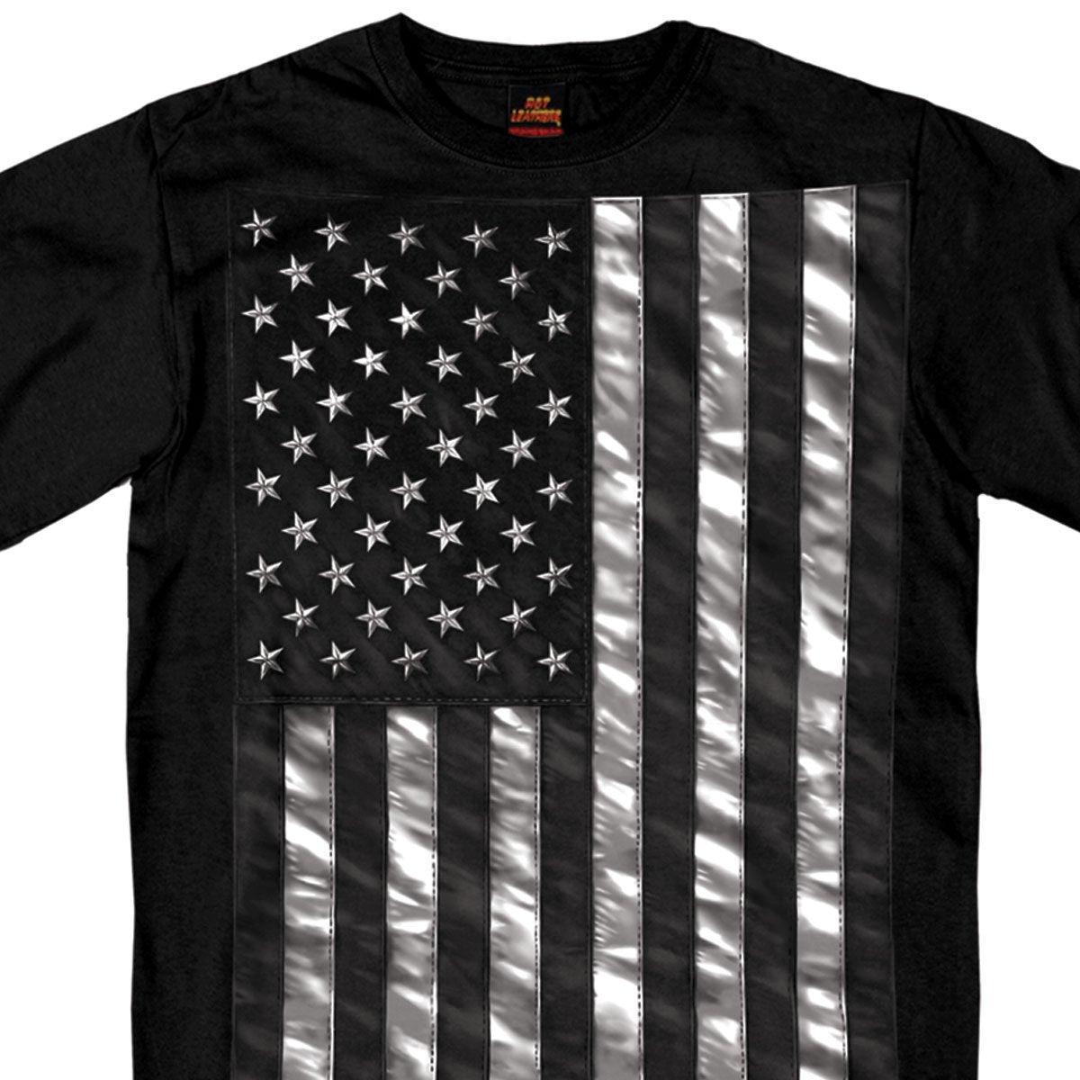Jumbo Black And White Flag Hot Leathers Premium T-Shirt - Military Republic