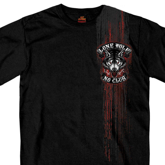 Jumbo Lone Wolf Double Sided Biker Men's T-Shirt - Military Republic