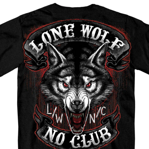 Jumbo Lone Wolf Double Sided Biker Men's T-Shirt - Military Republic