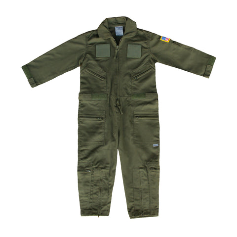 Kids OD Green Military Flight Suit - Military Republic