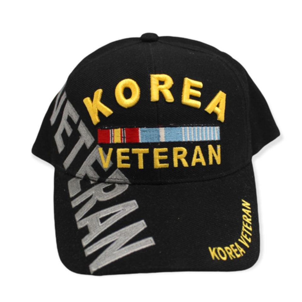 Korea Veteran Embroidered Military Hat with Large Font Veteran Print - Military Republic