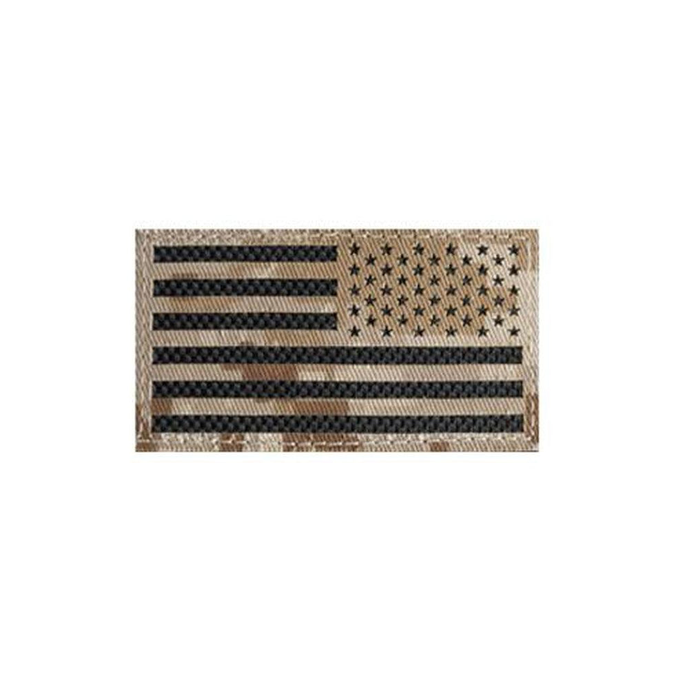 LASER CUT DESERT MARPAT REVERSE AMERICAN FLAG PATCH - Military Republic