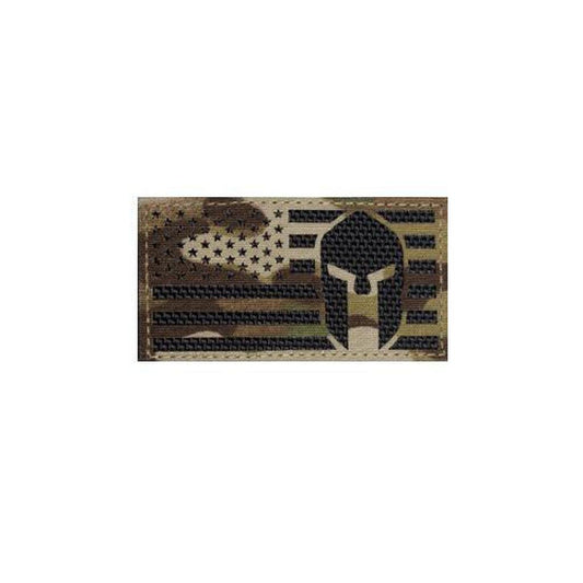 LASER CUT MULTICAM/OCP SPARTAN AMERICAN FLAG PATCH - Military Republic