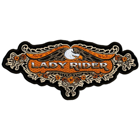 Lace Eagle Lady Rider Patch 5" x 2" - Military Republic