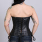 Ladies Hot Leathers Leather Corset With Chest Laces - Military Republic