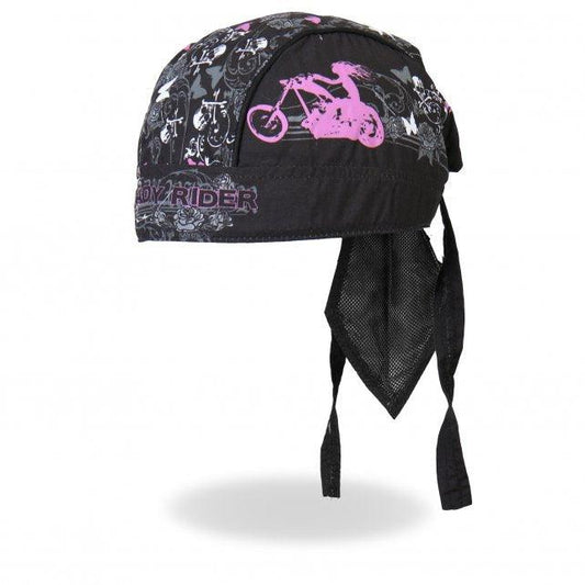 Lady Rider Stud Butterfly Head Wrap - Military Republic