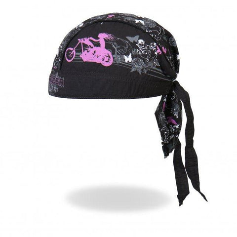 Lady Rider Stud Butterfly Head Wrap - Military Republic