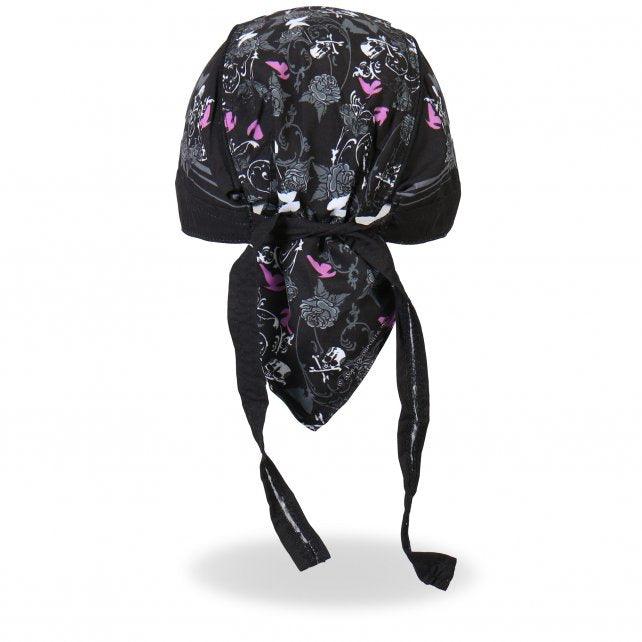 Lady Rider Stud Butterfly Head Wrap - Military Republic