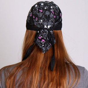 Lady Rider Stud Butterfly Head Wrap - Military Republic