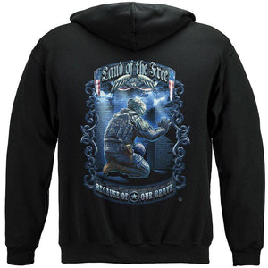 Land Of The Free Wall Long Sleeve Shirt - Military Republic